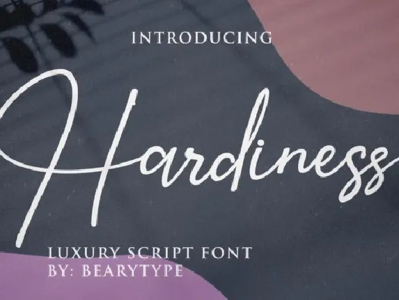 Hardiness Luxury Script font