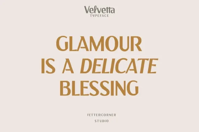 Velvetta font