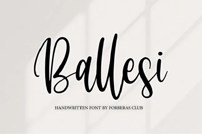 Ballessi font