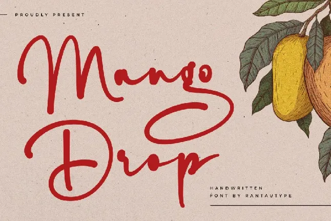 Mango Drop font