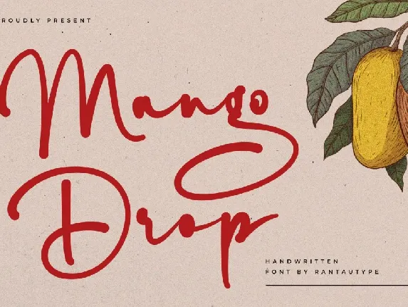 Mango Drop font