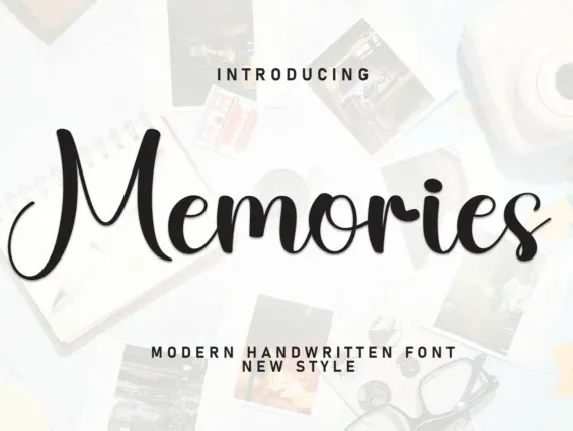 Memories Script font