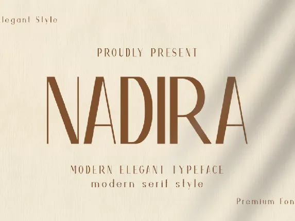 Nadira font