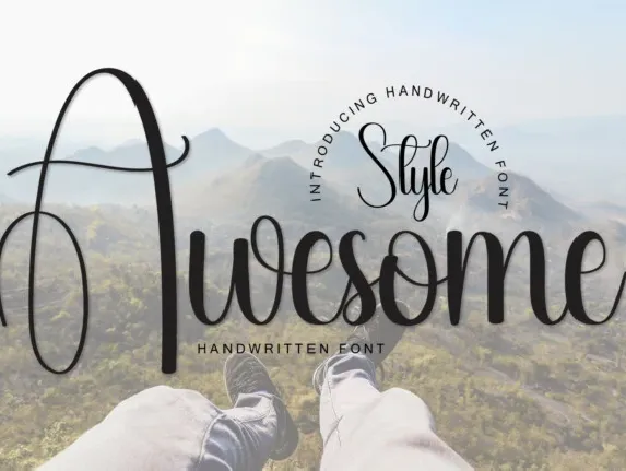 Awesome Script font