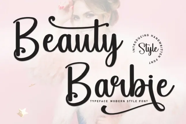 Beauty Barbie Script font