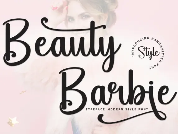 Beauty Barbie Script font