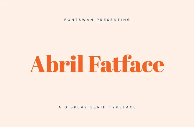 Abril Fatface font