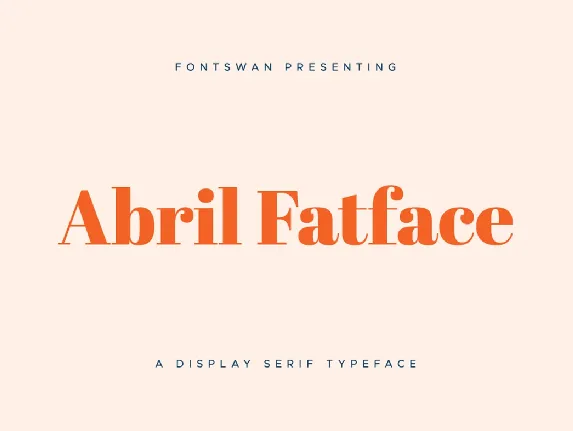 Abril Fatface font