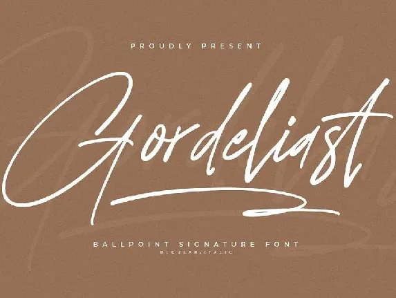 Gordeliast font