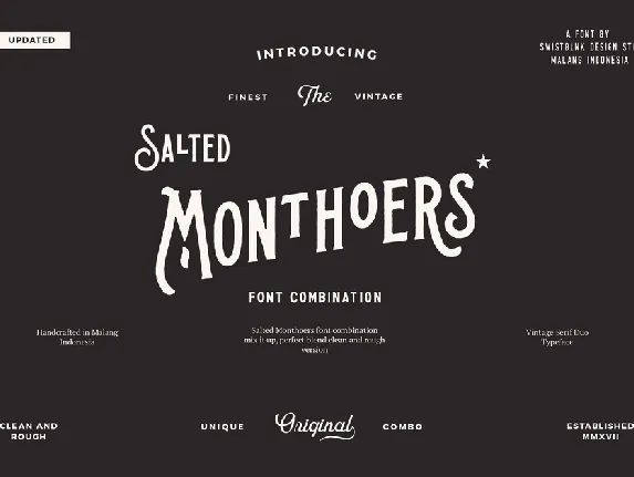 Salted Monthoers font