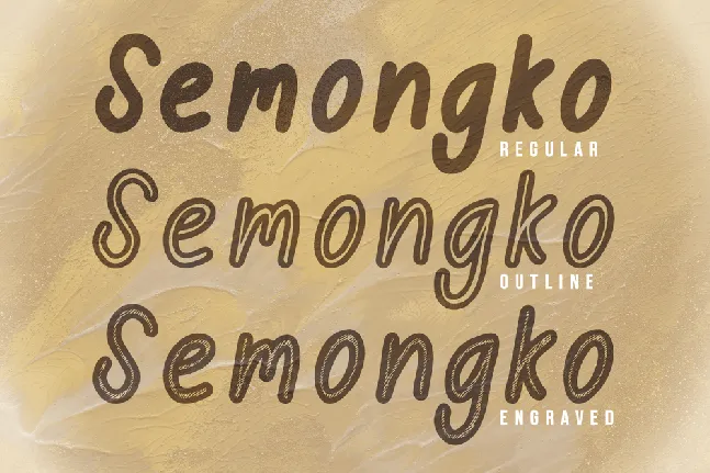 Semongko font