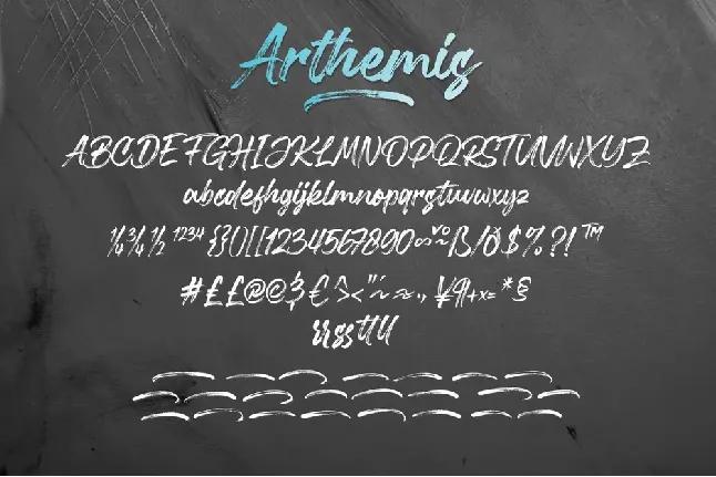 Arthemis font