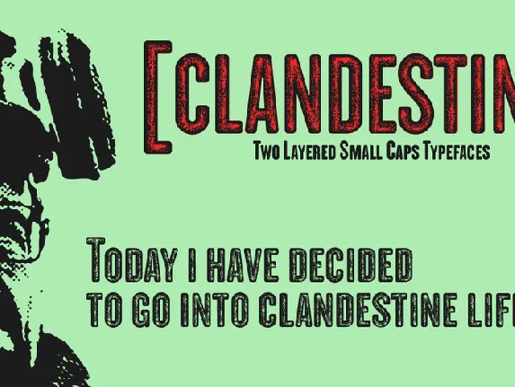 CLANDESTINA font