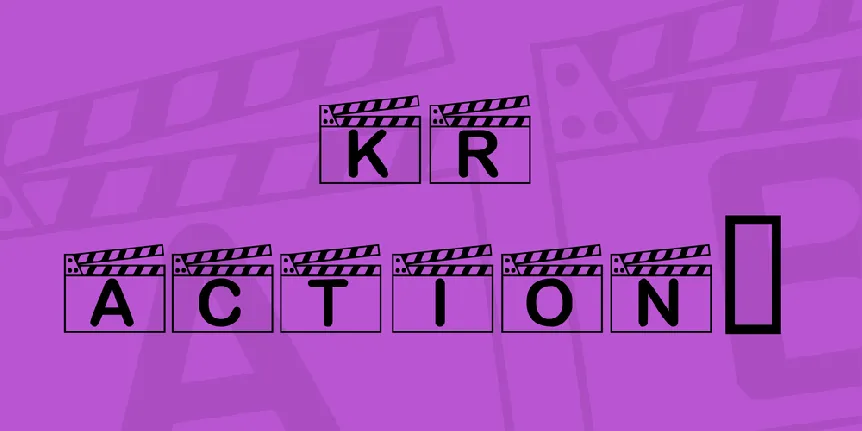 KR Action! font