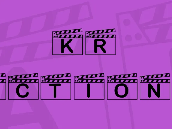 KR Action! font