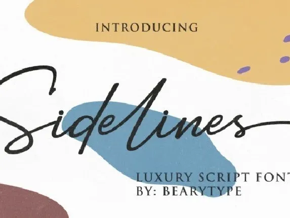 Sidelines Luxury Script font