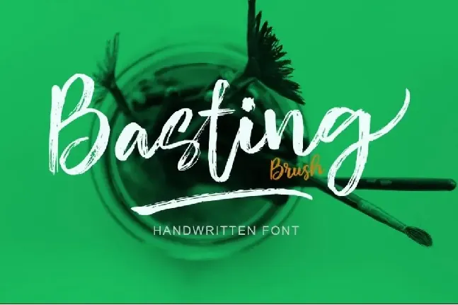 Basting Brush font