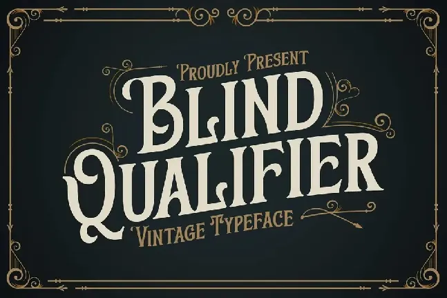 Blind Qualifier font