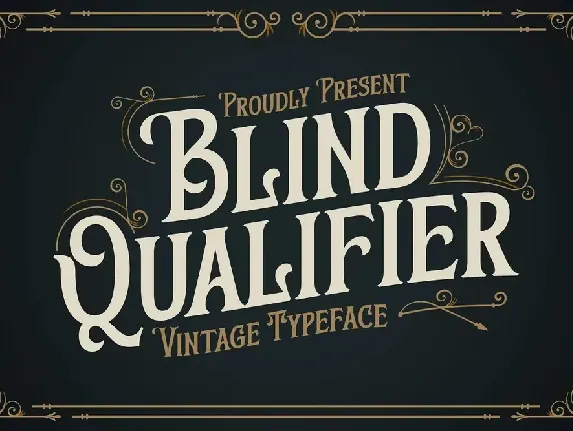 Blind Qualifier font