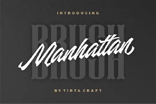 Manhattan Brush Ink Script font