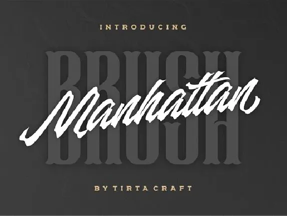 Manhattan Brush Ink Script font