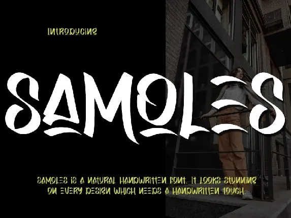 Samoles - Personal Use font