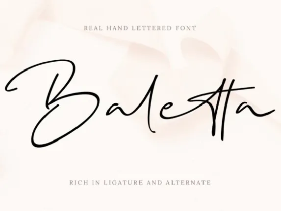 Baletta font