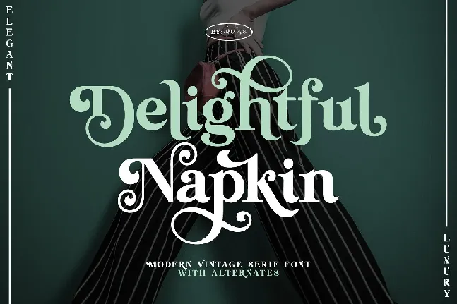 Delightful Napkin font