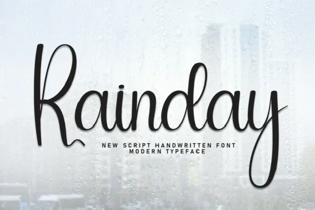 Rainday Script Typeface font