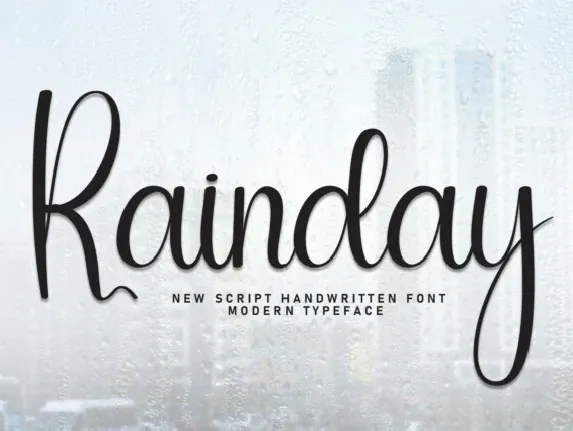 Rainday Script Typeface font