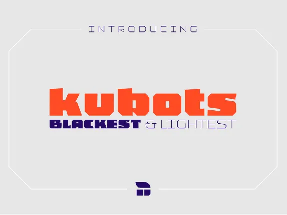 Kubots font