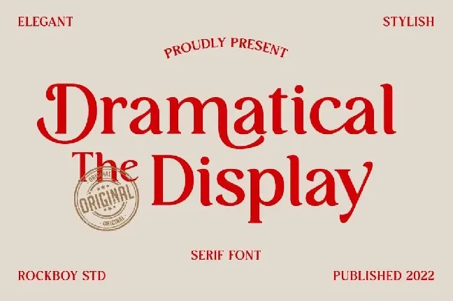 Dramatical the Display font