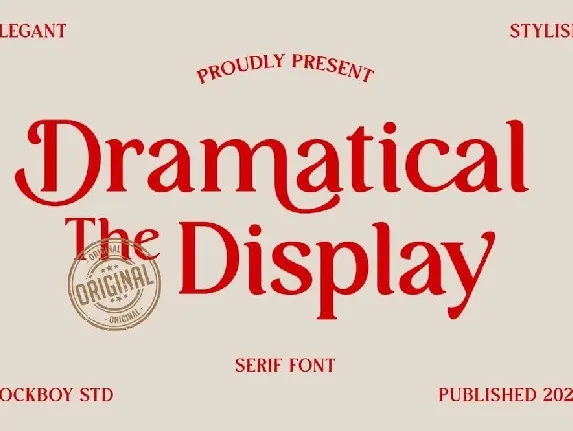 Dramatical the Display font