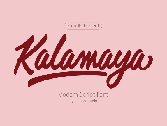 Kalamaya font