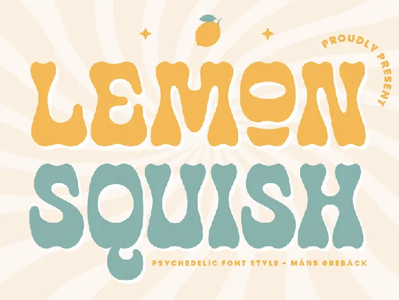 Lemon Squish PERSONAL USE font