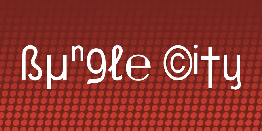 Bungle City font