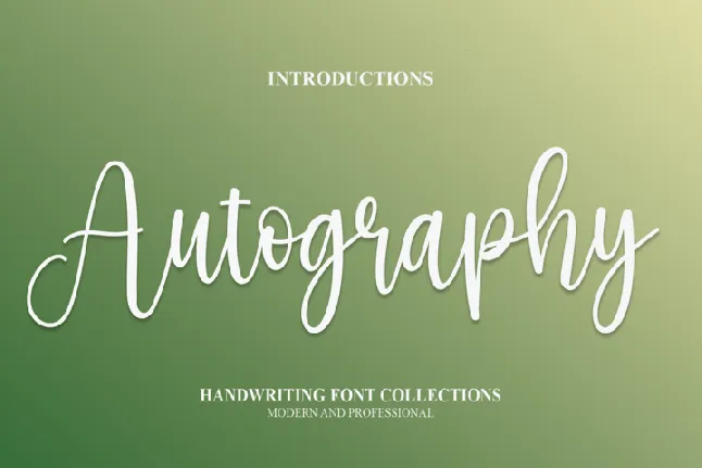 Autography Typeface font