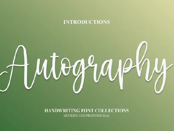 Autography Typeface font