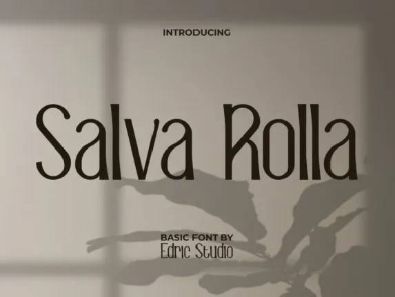 Salva Rolla font