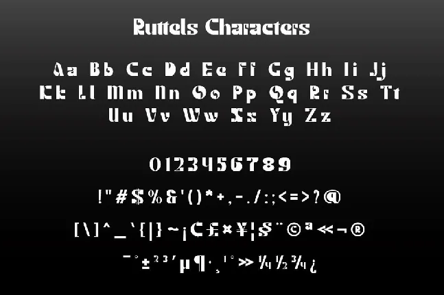 Ruttels font