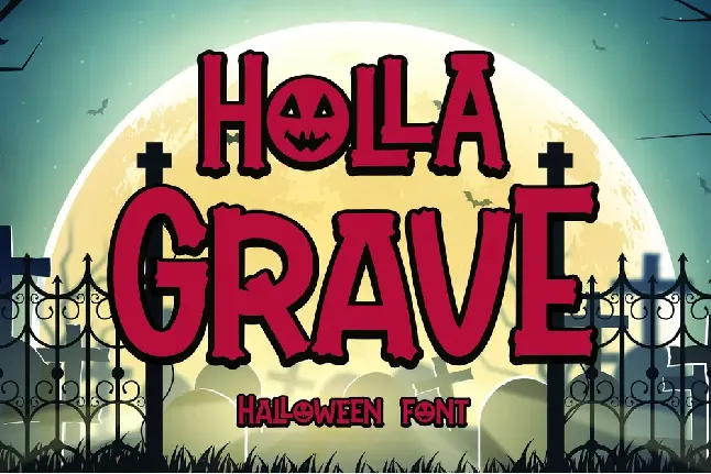 Holla Grave font