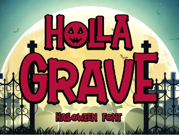 Holla Grave font