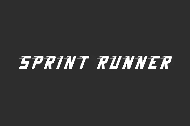 Sprint Runner Demo font