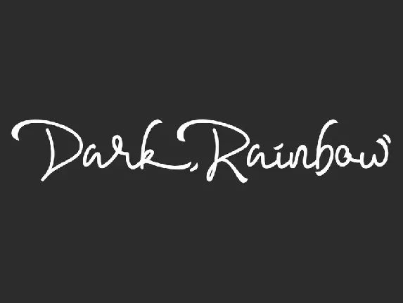 Dark Rainbow Demo font