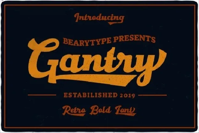 Gantry Retro Bold font