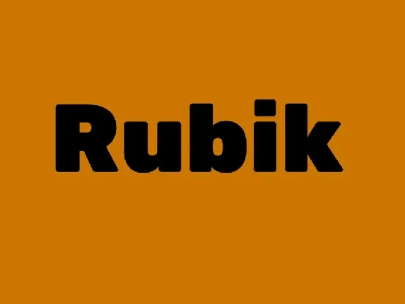 Rubik Family font