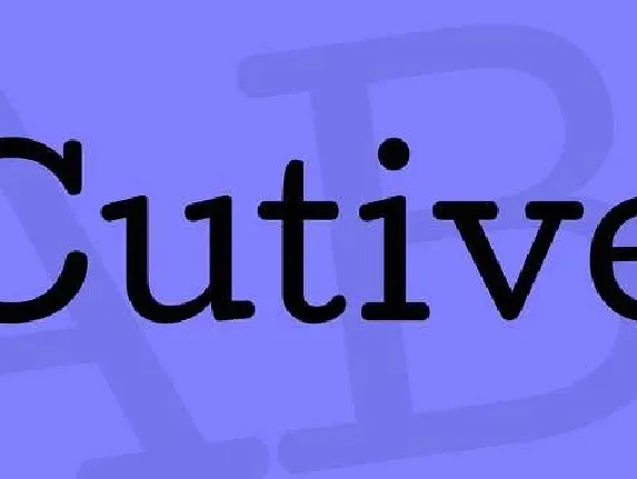 Cutive font