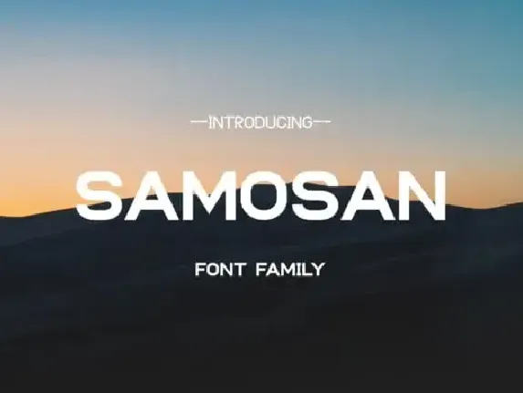 Samosan Sans Serif font