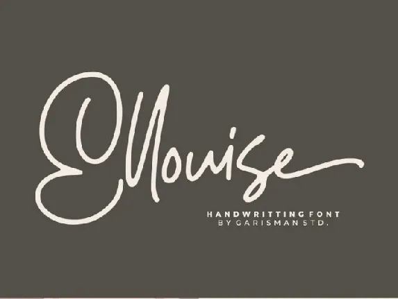 Ellouise Script font