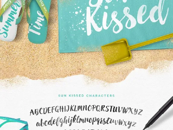 Sun Kissed Brush font